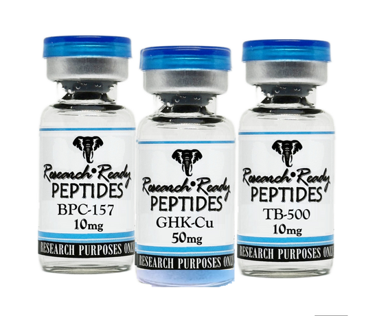 BLOOM Research Peptide Trio – GHK-Cu, TB-500, BPC-157